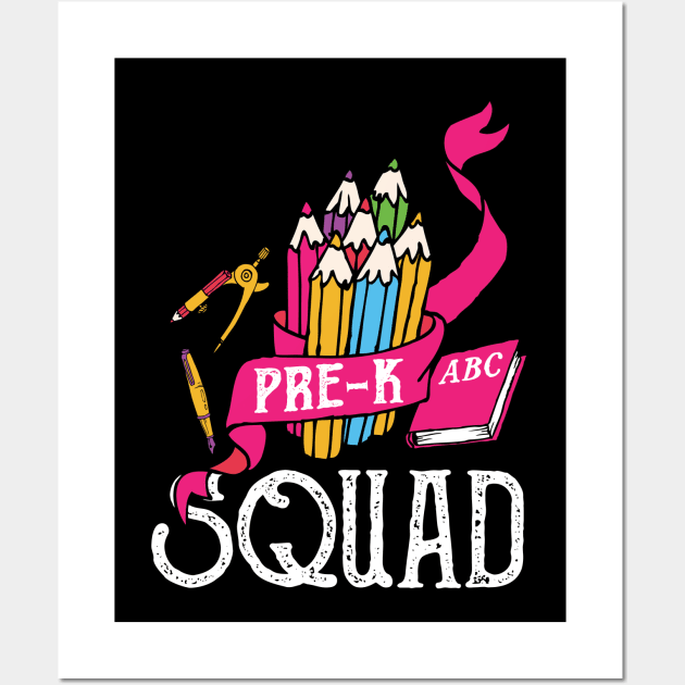 Pre K Squad Wall Art by BadDesignCo